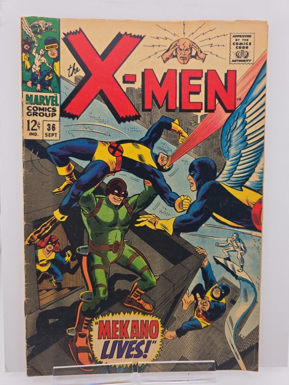 X-MEN #36 (1967) - 1ST FULL APPEARANCE OF MERKANO - SILVER AGE!